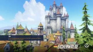 Overwatch - Eichenwalde Map: Reinhardt Escort & Defend Payload Pinned! Bridge & Castle Gameplay