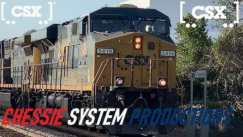 [CSXT]5419 ES40DC & 408 CW44AC Leads Q470-28 NB W/Horn salutes & A Pretty Long Train in Fay NC