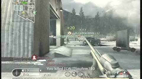 jerich0 vs. Team Fail 3, M40A3 - TDM on Countdown, CoD4