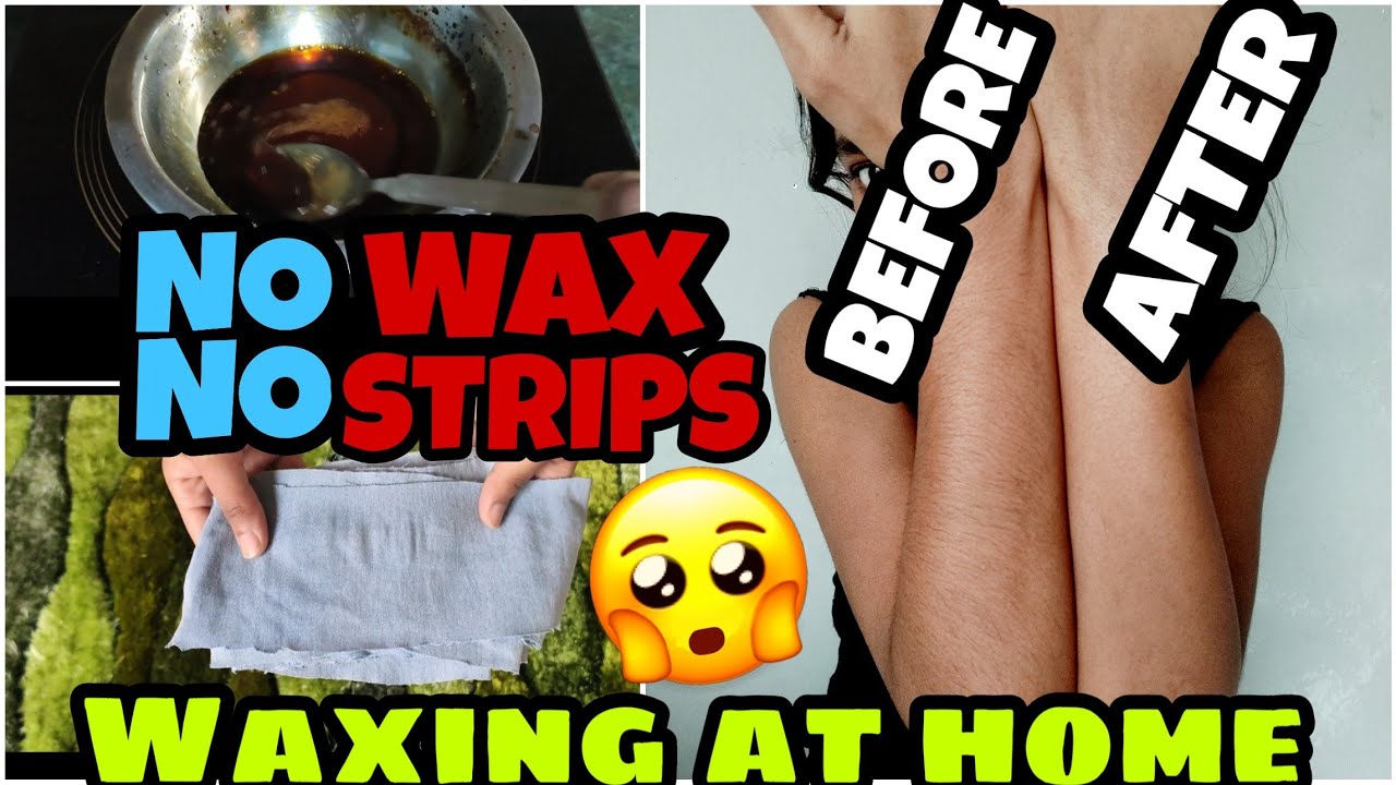 WAXING AT HOME , Naturally Remove Body Hair Permanently 😈 YouTube