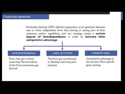 Basic features about cooperation agreements (SMII 4.1)