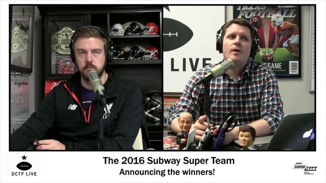 Subway Super Team: Announcing K, P & top regional vote getters - YouTube