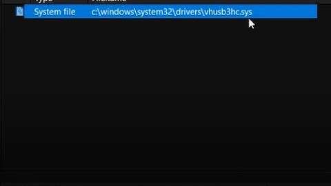 How to delete Hydra tool detect vhusb3hc sys file