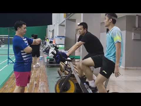 ProPlayers badminton training before Thomas &amp; Uber Cup and Asia championship