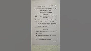 BPSE 146 BAG BA IGNOU questions Bpse146 english