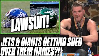 Jets \& Giants Being Sued Over Names, \\