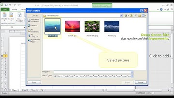 MS Excel 2010 / How to insert and modify picture in header/footer of worksheet