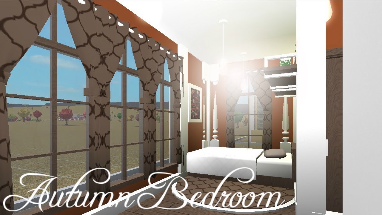 Bloxburg| Autumn Themed Bedroom: Build off with TheJRGamerKC - YouTube