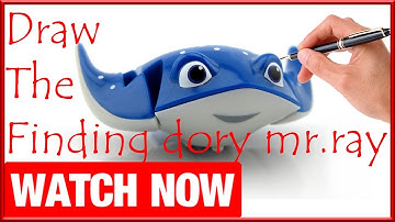 How To Draw The Finding dory mr.ray - Learn To Draw - Art Space