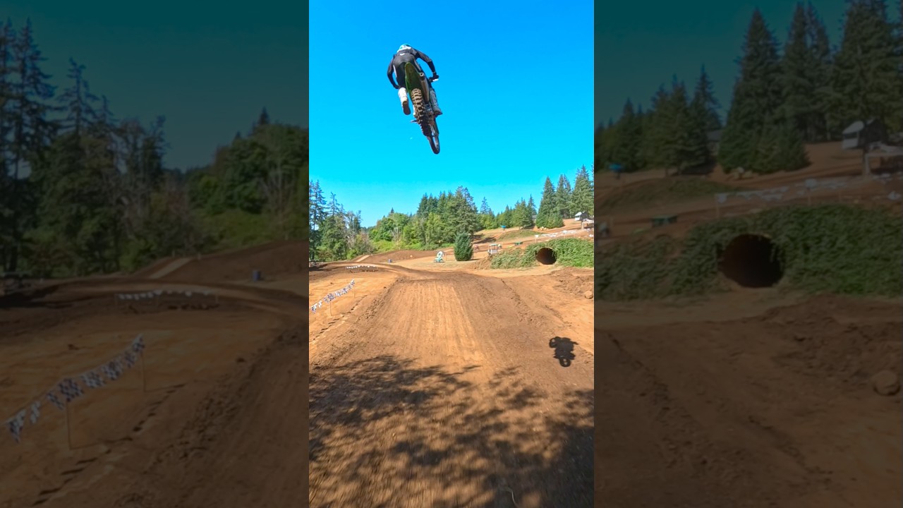 probably 80' to 100, to a pretty much flat , dude sent it