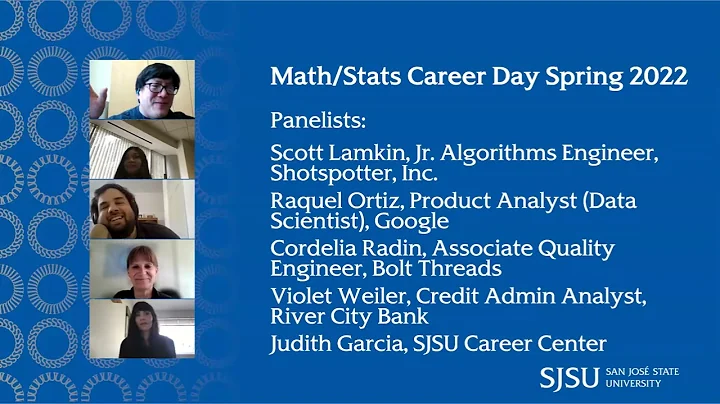 SJSU Math/Stats Career Day 2022