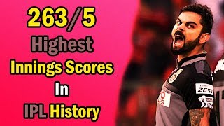 Highest Innings Scores in IPL T20 History - IPL 2018 Live