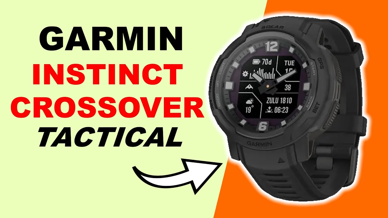 Garmin Instinct Crossover Solar Tactical Black Unboxing - YouTube
