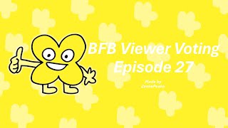 BFB Viewer Voting Episode 27