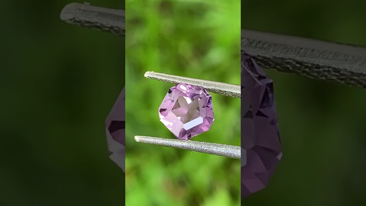 Lavender Spinel Flower Cut 1.65 Ct Natural  Loose Gemstone from Sri Lanka