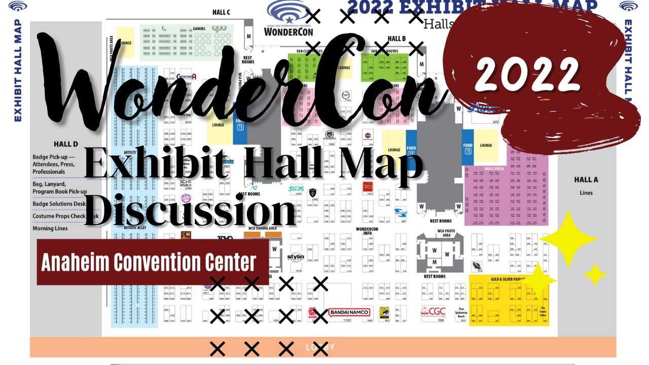 WonderCon 2022 Exhibit Hall Map - Maxresdefault