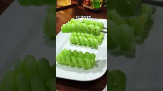 Twisted Doughnuts, Cucumber, Garlic Shrimp #cooking #food #fruitcutting #handmade #plating #knifeski