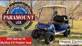 Club Car DS PREDATOR 670 Conversion