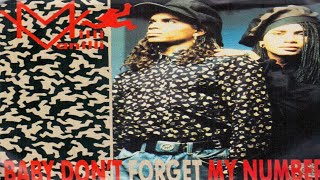 #lyrics Milli Vanilli - Baby Don't Forget My Number - December 1988