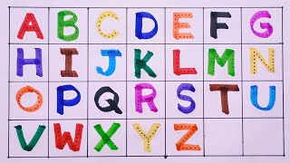 Writing Capital Letters Alphabet For Children | ABCD, Alphabets, ABCD Song, A for Apple, part- 71