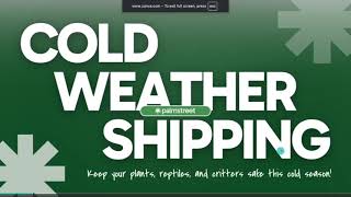 Winter Shipping Information for Palmstreet Sellers!