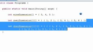 Mehrdimensionale Arrays - (Java 1-039)