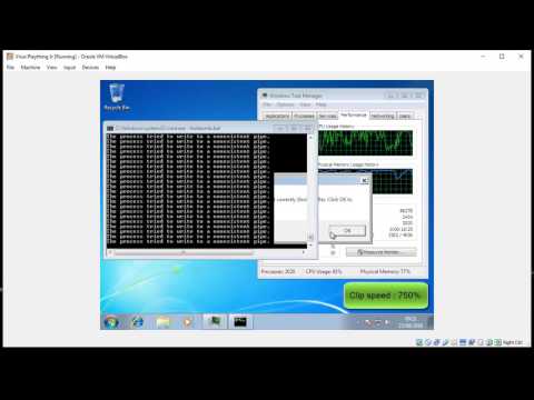 Batch Script Fork Bomb Experiment