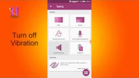 How to disable | turned off Swiftkey keyboard vibration in Android 7.0