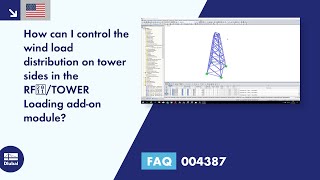 FAQ 004387 | How can I control the wind load distribution on tower sides in the RF‑/TOWER Loading... Profile