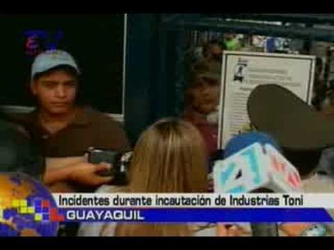 Incidentes durante incautación de Industrias Toni