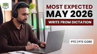 PTE Write from Dictation May 2026 | 100 Most Repeated Questions | Language Academy