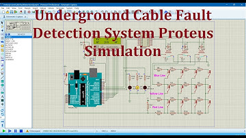 Underground Cable Fault Detection System with Location #underground #fault #cable #proteus #location
