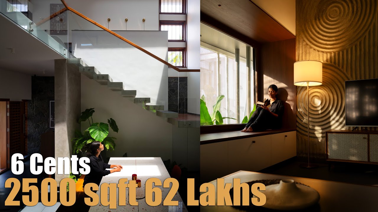 വെറും 6 സെന്റിൽ ഇങ്ങനെയും വീട് വെക്കാമോ 😳ഞെട്ടിച്ചു architect ദമ്പതികൾ ❤️