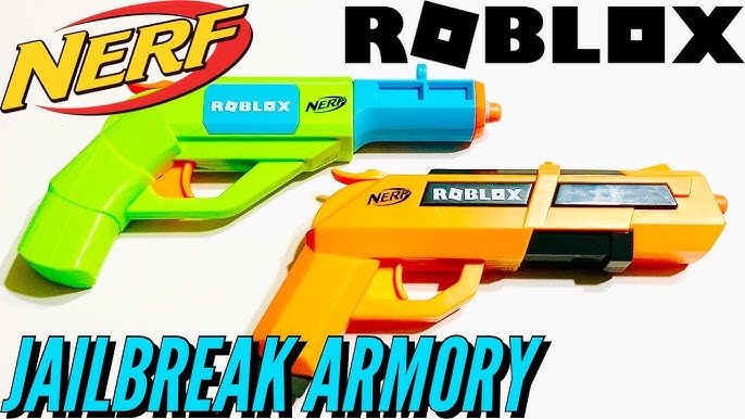 Nerf Roblox Jailbreak: Armory Kit com 2 Lançadores - Hasbro F2483