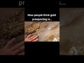 What you think fake vs how it is goldprospecting goldpanning goldnuggets goldrush viral