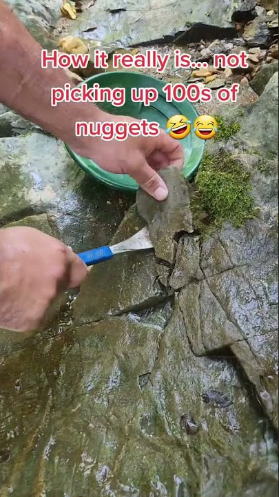 What you think 'fake' vs how it is... #goldprospecting #goldpanning #goldnuggets #goldrush #viral