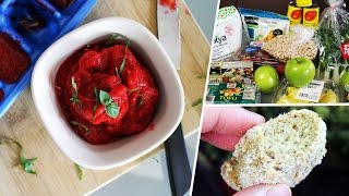 What I Ate In A Day VEGAN #38 // Strawberry Sorbet Recipe + vegan grocery haul #3