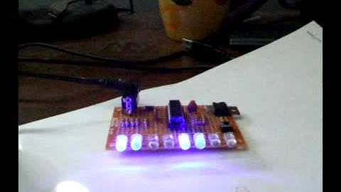 8 Channel PWM Blue LED Chaser