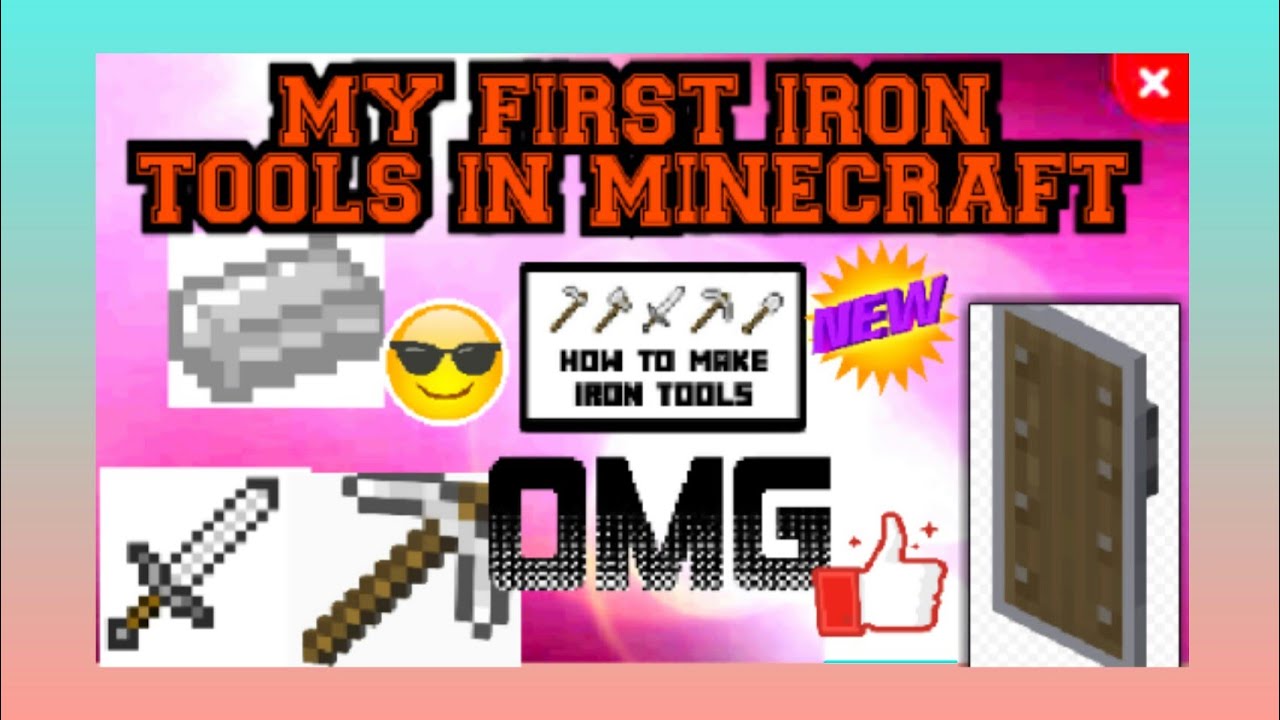 Making my iron tools in minecraft / #3 - YouTube