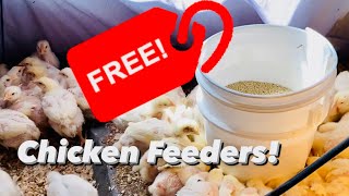 FREE (or Cheap) CHICKEN FEEDERS