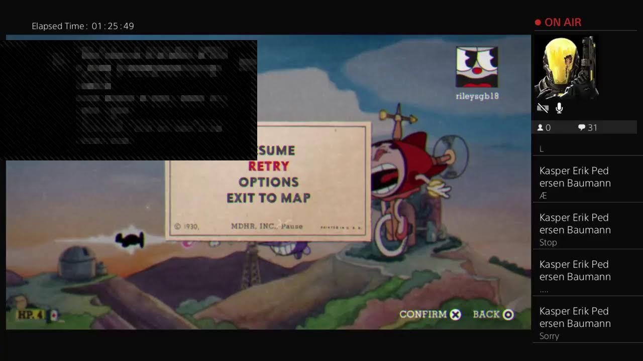 Cuphead finishing the delicious last Course and grinding for the divine relic