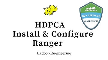 HDPCA Install and configure Ranger