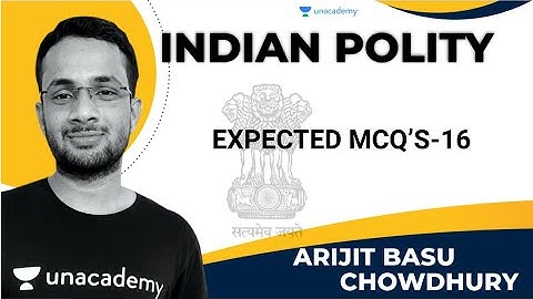 Expected MCQs on Indian Polity from M Laxmikant I Part 16 | WBCS | Arijit Basu Chowdhury