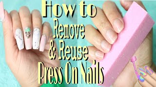 How to Remove Press On Nails Without Damage | REMOVE GLUE ON NAILS