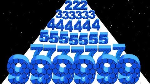 Number Rush 2048 Challenge Vs man Runner 2048 - ASMR gameplay (Math Games ) Max levels, New update