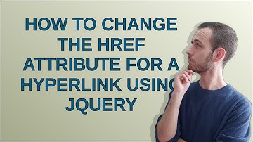 How to change the href attribute for a hyperlink using jQuery