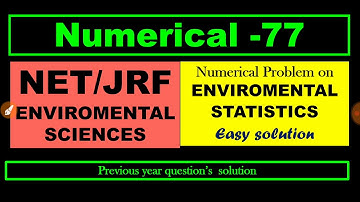 Environmental statistics| NTA UGC NET JRF environmental sciences| mind mapping