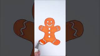 Gingerbread Man Cookie #coloring #coloringpages #coloringcookie #cookies #cookiemen