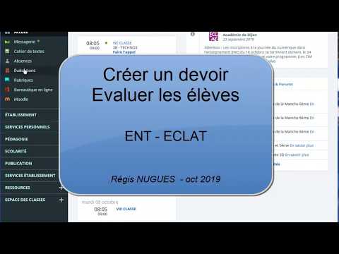 ECLAT - Créer et évaluer un devoir