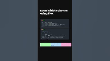 Create a container with a number of columns of the same width